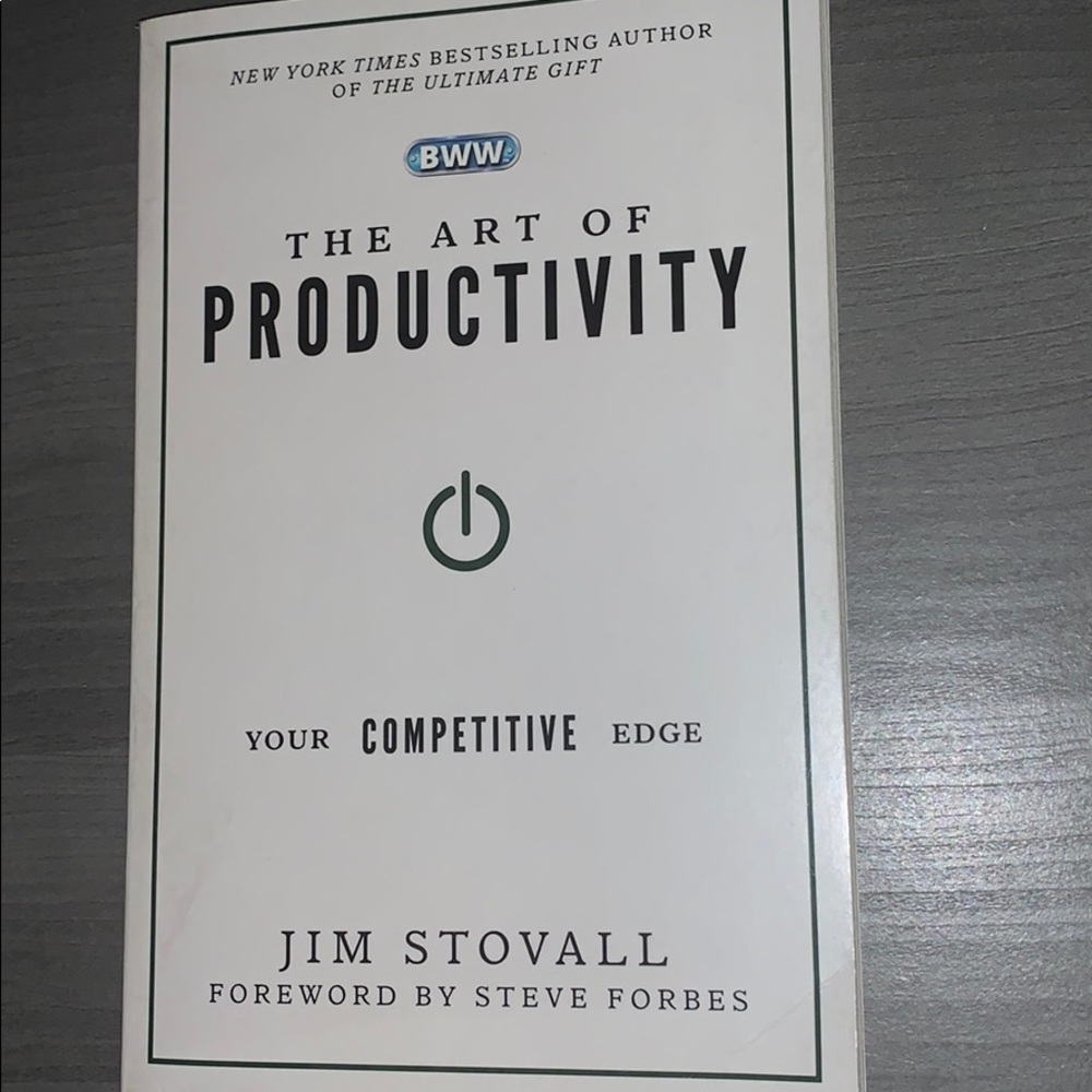📖 The art of productivity by Jim Stoval